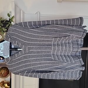 ONIA HEERINGBONE BAJA HOODIE DEEP NAVY MENS SIZE MEDIUM